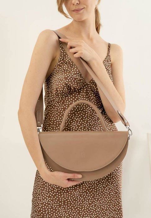 Женская кожаная сумка Сhris maxi карамель краст